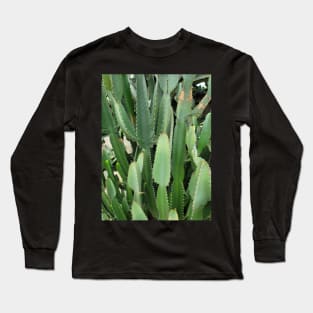 Green Plants and Flowers Long Sleeve T-Shirt